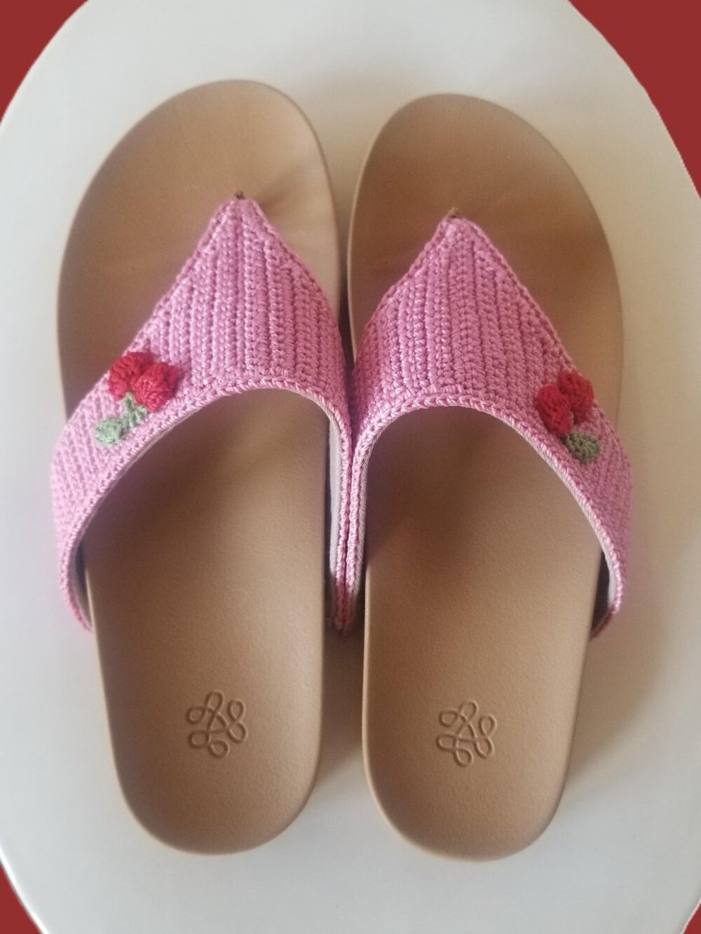 The Sak "Pink Cherries" Every Sandal size 8